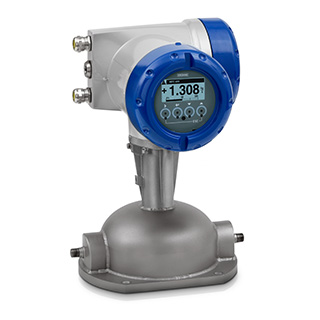 Coriolis mass flowmeter OPTIMASS 3400 with single bent tube design. The solution for extremely low flow rates.